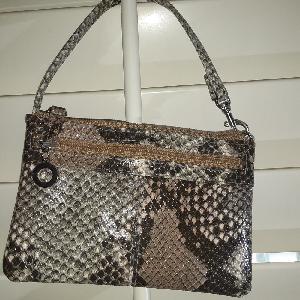 Small Faux Snake Skin Purse